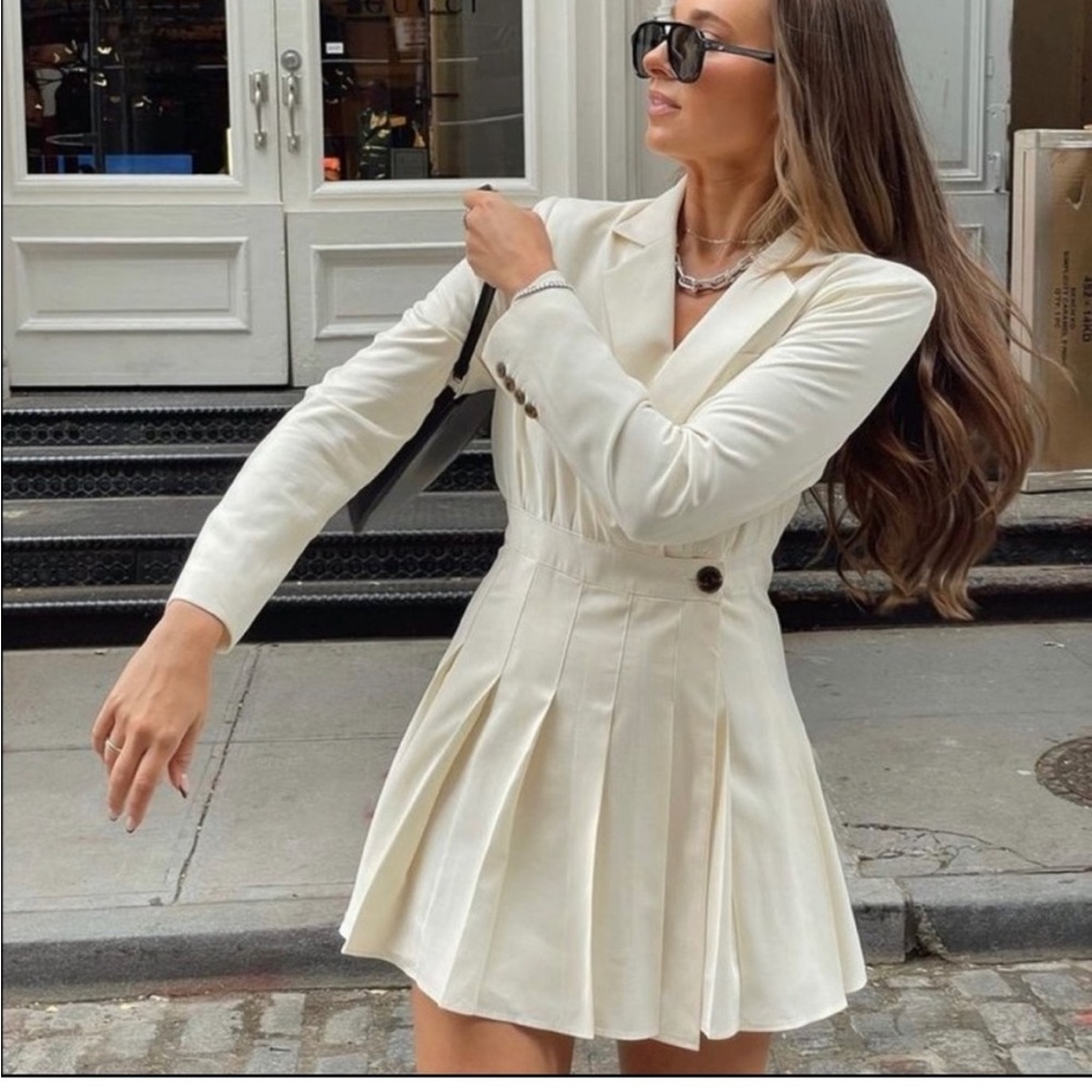 Danielle Bernstein White Tennis Dress